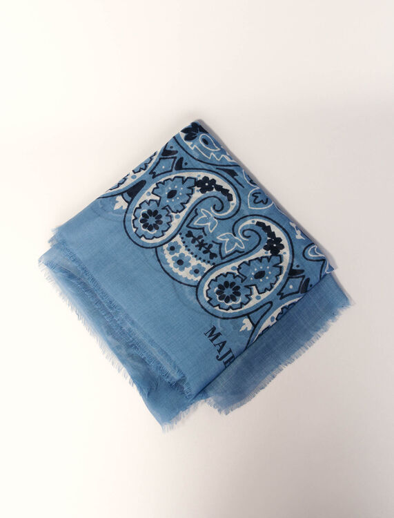 Bandana print shawl -  - MAJE