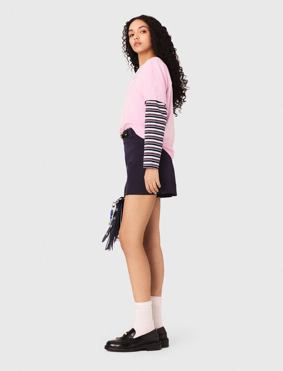 Nautical print T-shirt - T-Shirts - MAJE