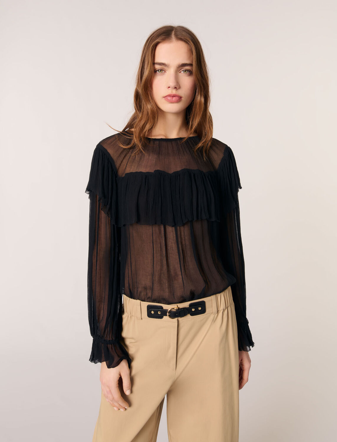 maje : Tops 顏色 黑色/BLACK