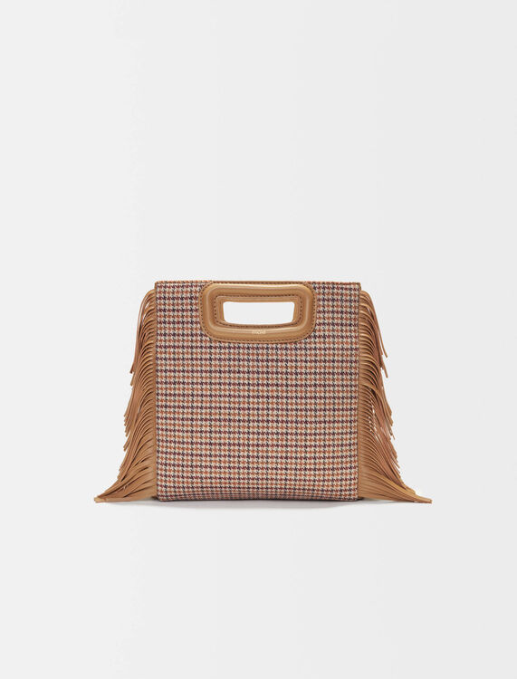 Canvas houndstooth M bag - Bags - MAJE