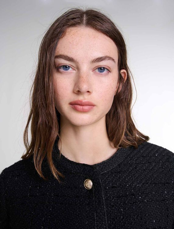 Short tweed jacket - Blazers & Jackets - MAJE