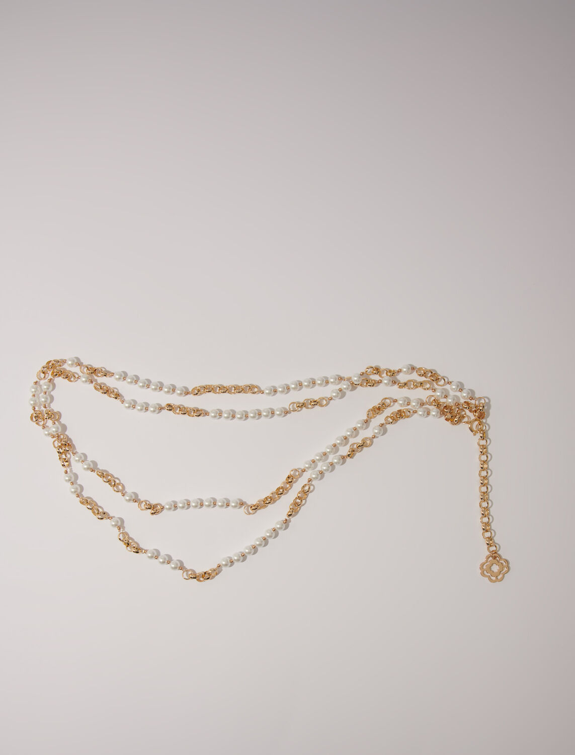 Mixed bead and metal belt - Qixi Collection - MAJE