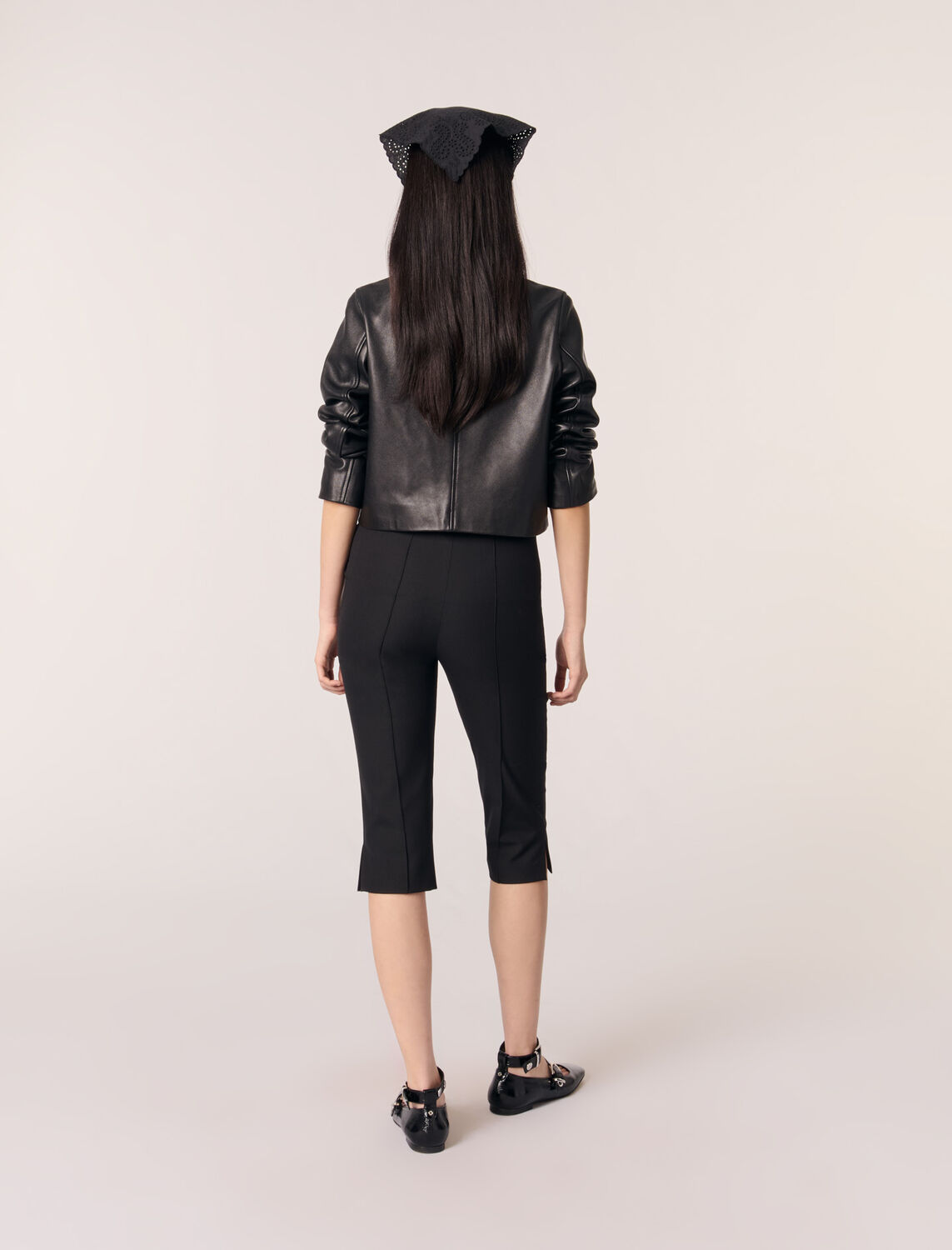 Capri suit trousers : Trousers & Jeans color Black