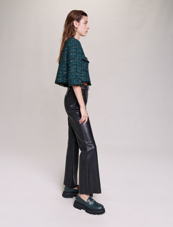 Short tweed jacket - Blazers & Jackets - MAJE