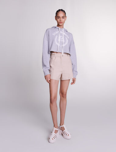 Linen shorts : Skirts & Shorts color Sand Beige