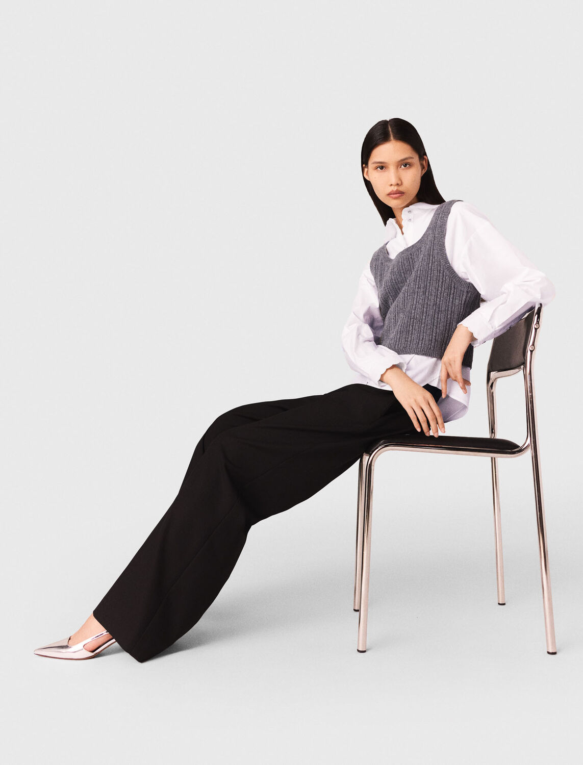 Wide-leg suit trousers - Trousers & Jeans - MAJE