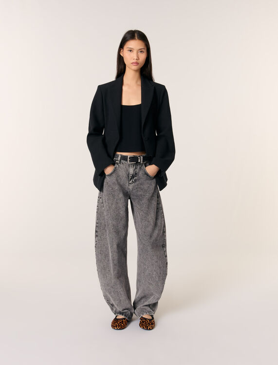 Slim-fit suit jacket : Blazers & Jackets color Black