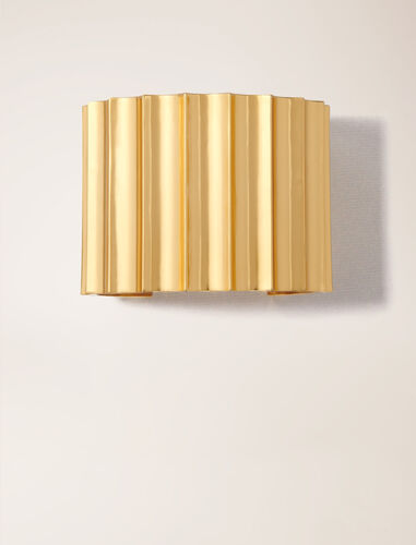 Wide tapered metal cuff : Other Accessories color Gold