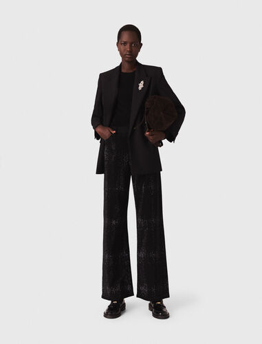 maje : Trousers & Jeans color Black