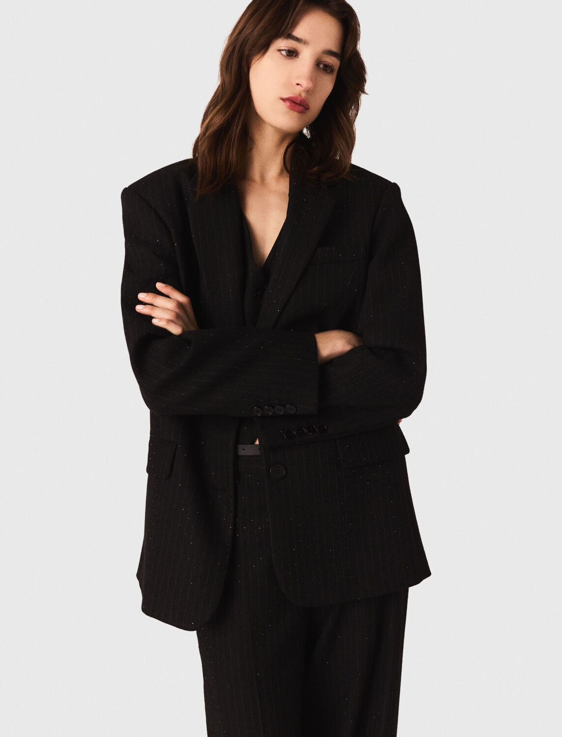 maje : readytowear-blazers 顏色 黑色/BLACK