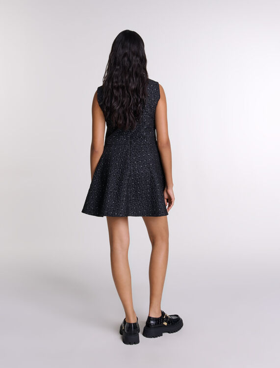 Rhinestone playsuit dress - Jumpshort & Jumpsuits - MAJE