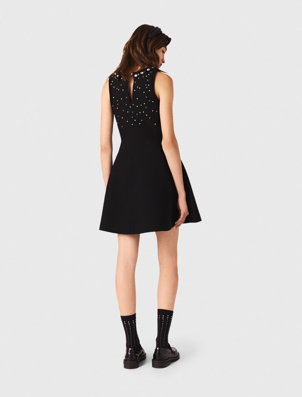 Jewelled skater dress - Dresses - MAJE