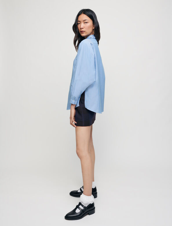 100% cotton shirt with Peter Pan collar : View All color 