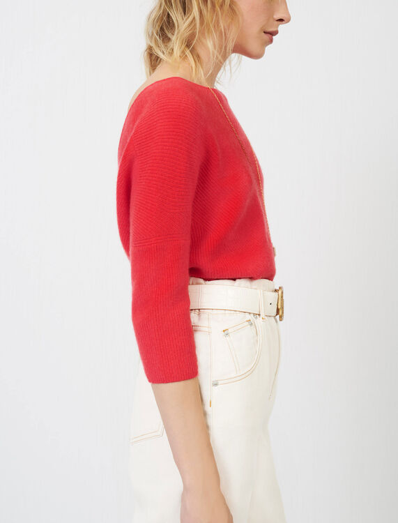Low-back cashmere sweater - Cardigans & Sweaters - MAJE