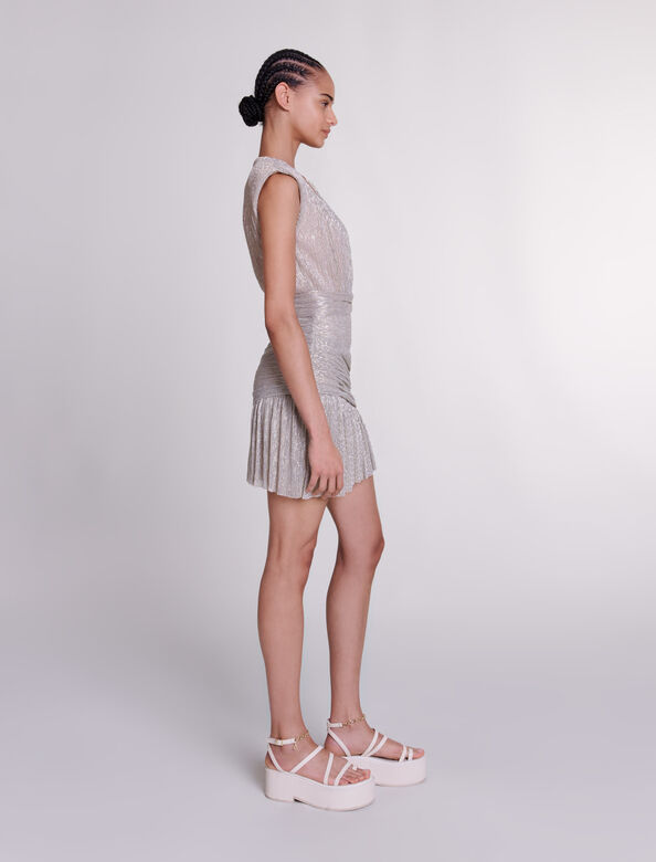 maje : Dresses 顏色 银色/
