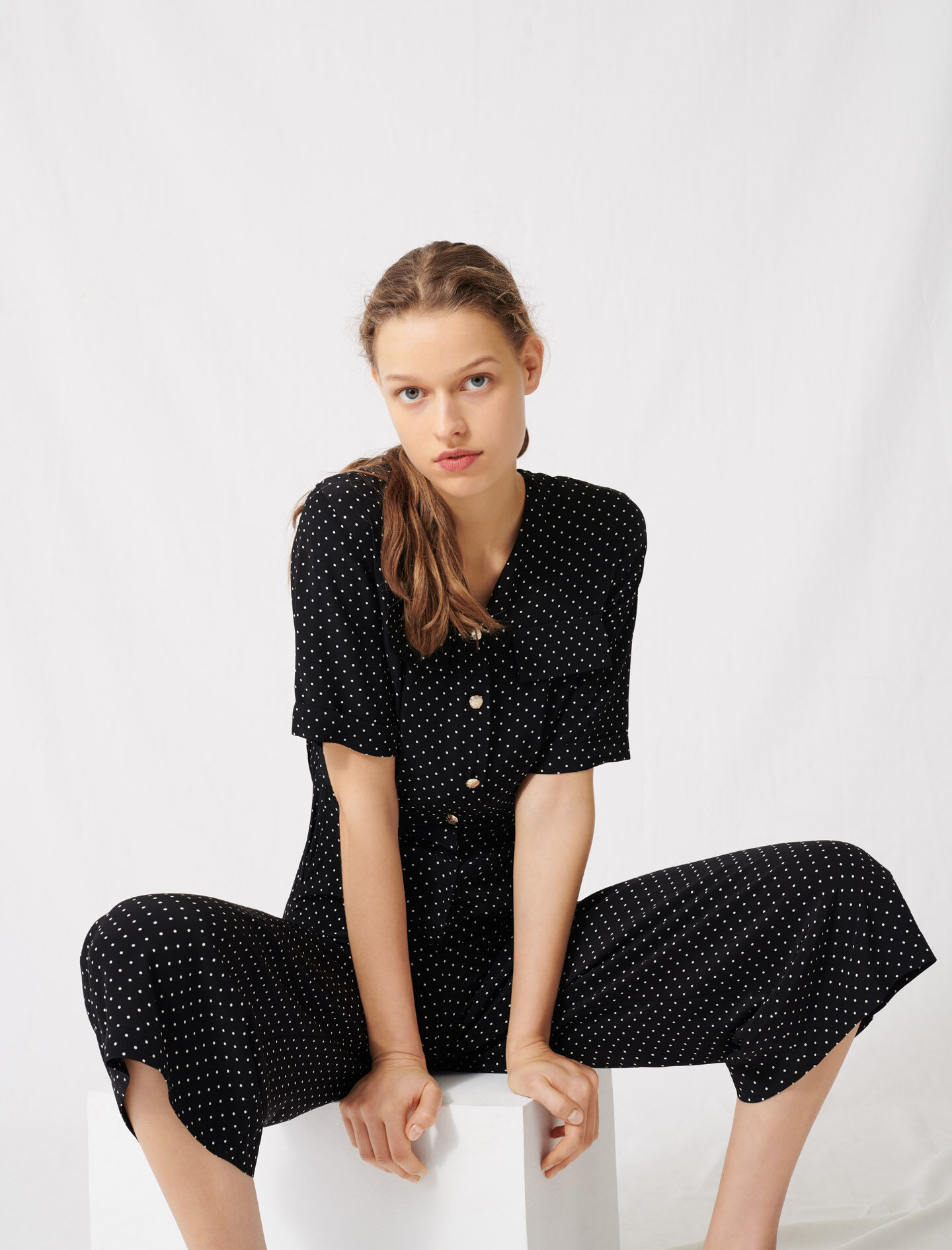 polka dot jumpsuit