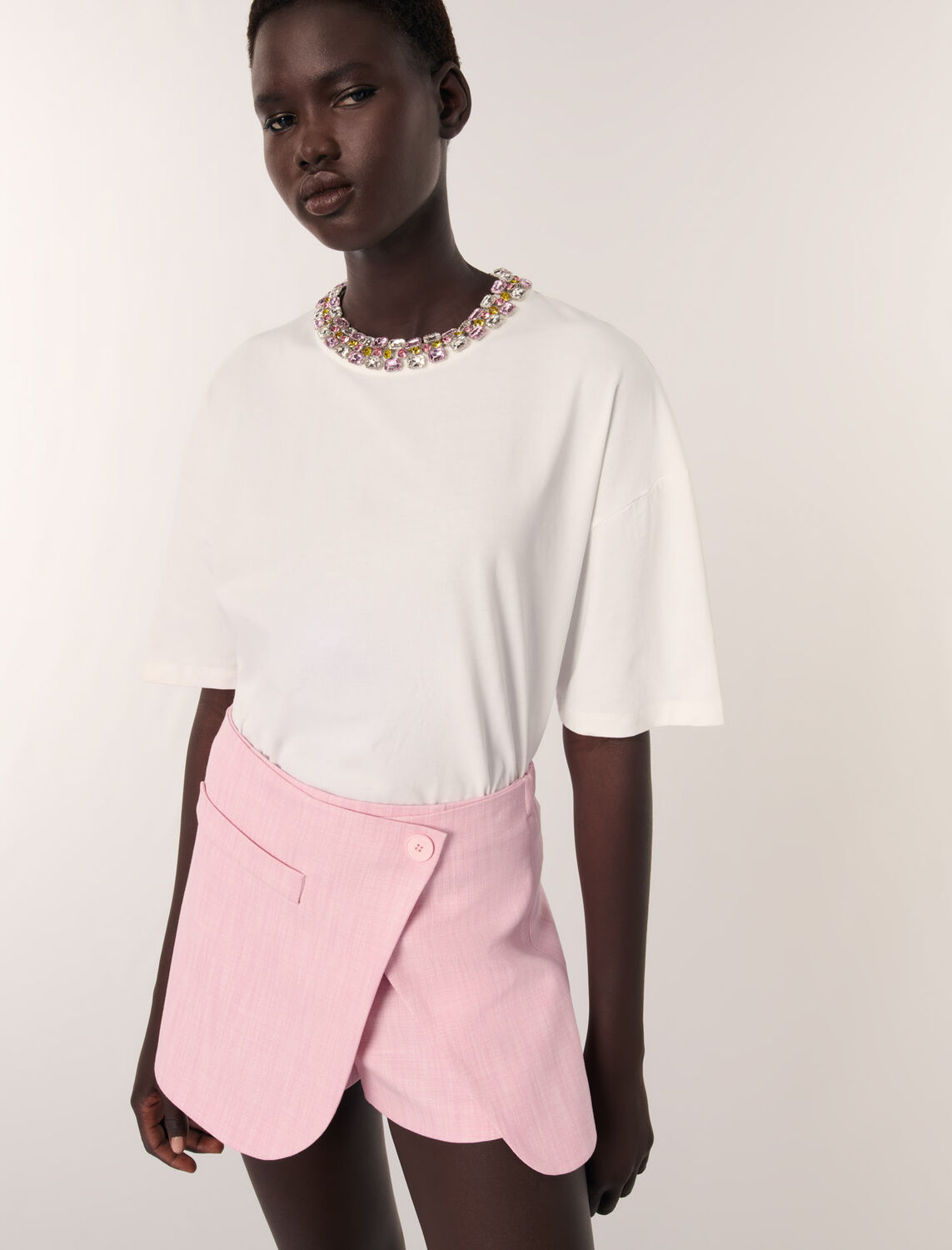 maje : T-Shirts 顏色 白色/WHITE