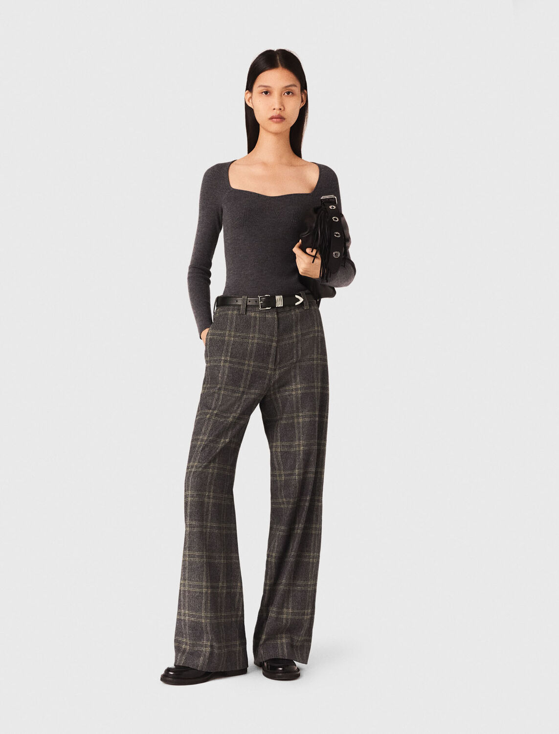 Checked suit trousers - View All - MAJE