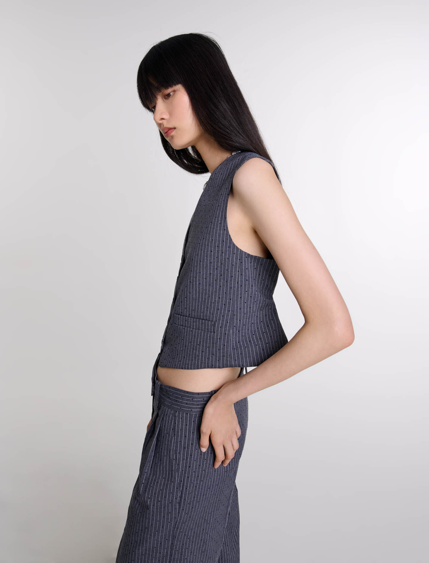 【公式】アクセサリーの激安通販 124VERNY Rhinestone Maje.com - null - jacket コーヒー