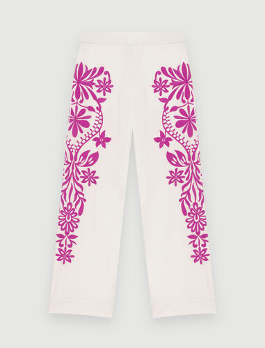 Maje : Trousers & Jeans 顏色 白色/WHITE