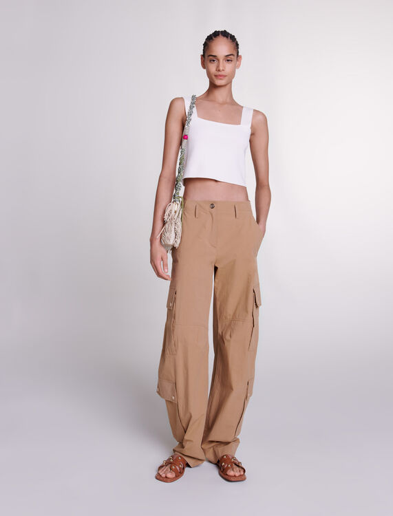 Cargo trousers with pockets - View All - MAJE