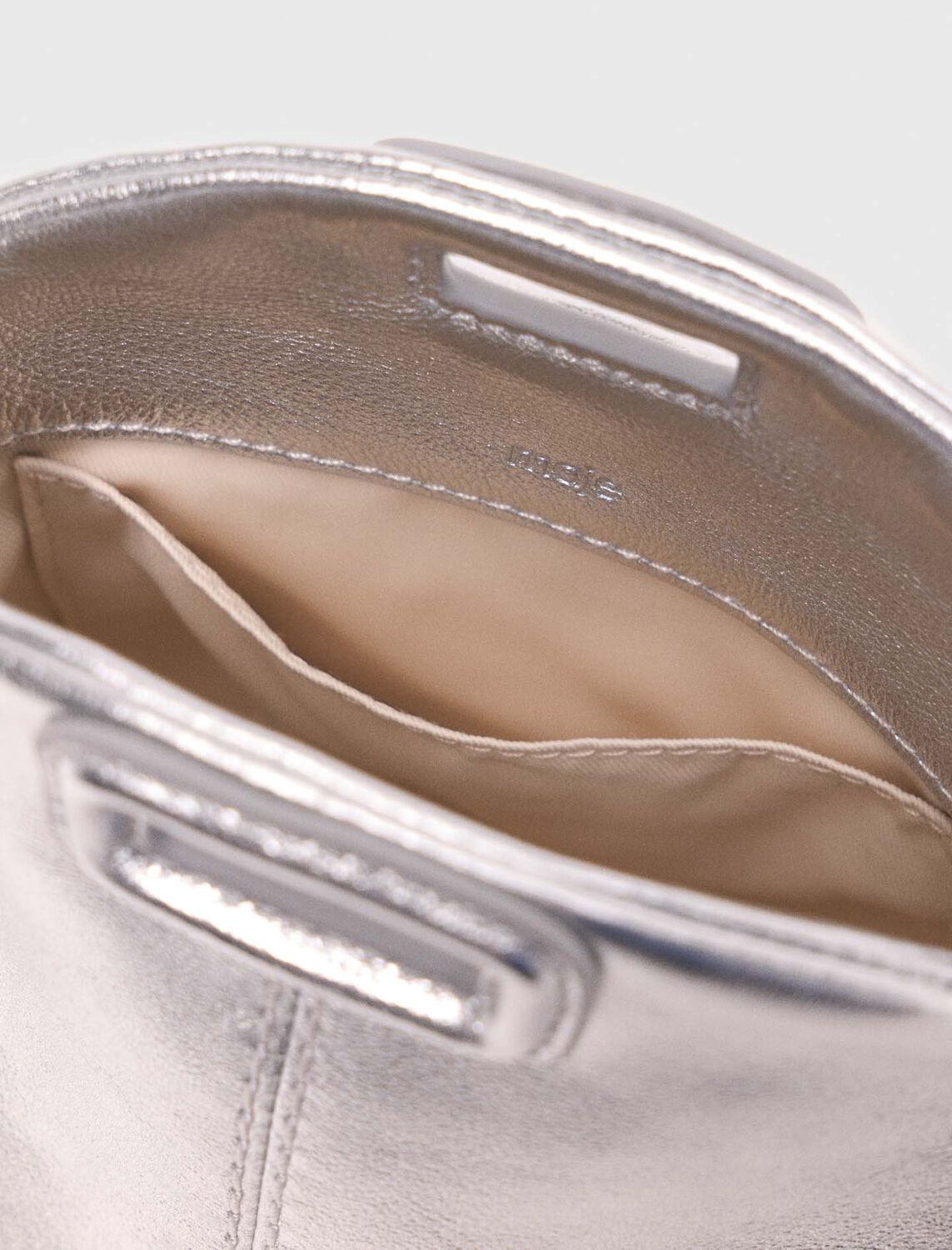 maje : Small leather goods color Silver