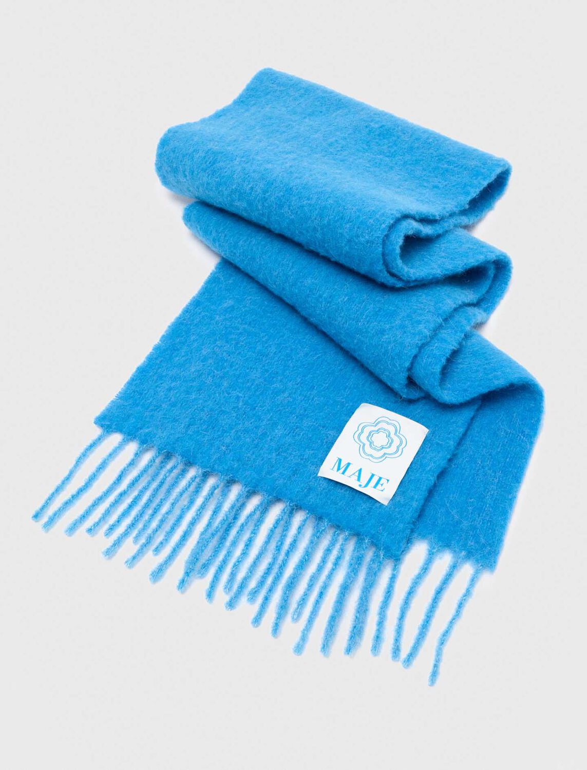 Alpaca blend scarf : Scarves and shawls color Blue