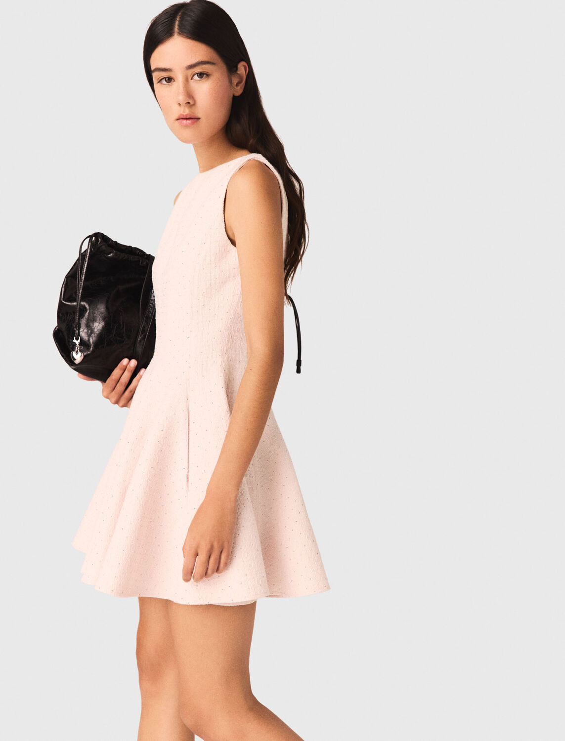 Short flared tweed dress - Dresses - MAJE