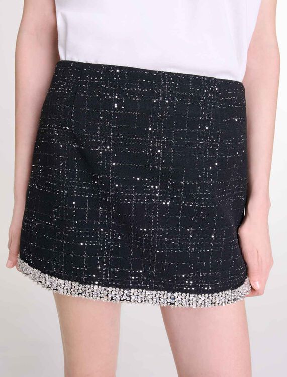 Sequinned skort - Skirts & Shorts - MAJE