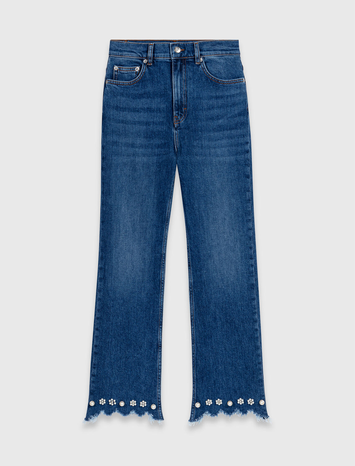 Beaded bootcut jeans - Trousers & Jeans - MAJE