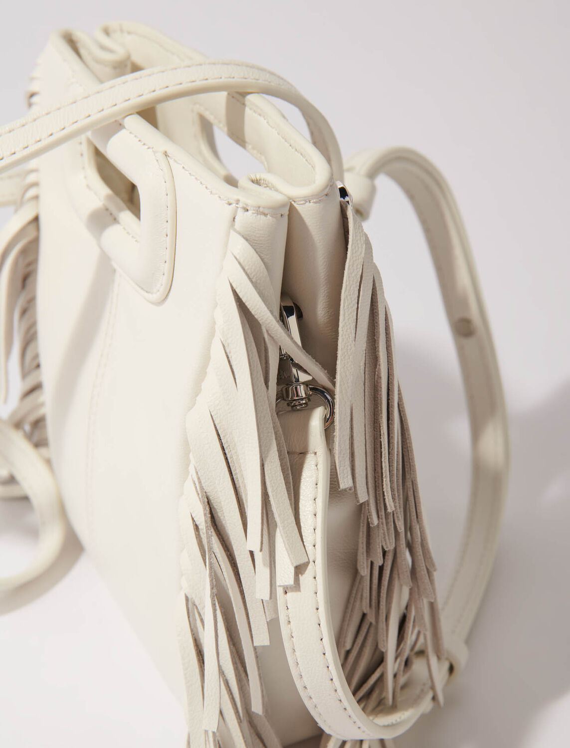 M mini leather bag with diamantés : Fall-Winter Collection color 