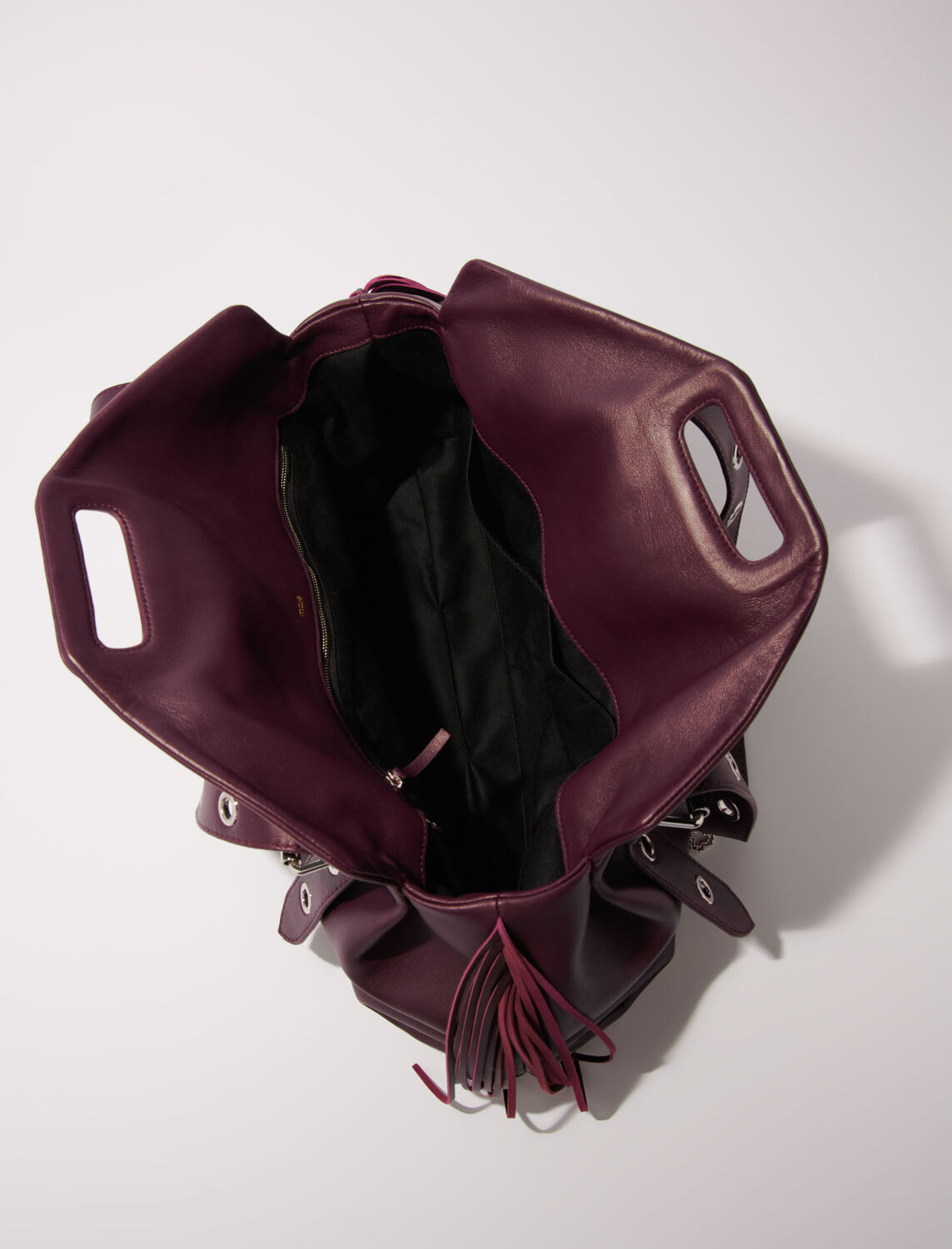 Plain leather Miss M XL bag : M Bag color Burgundy