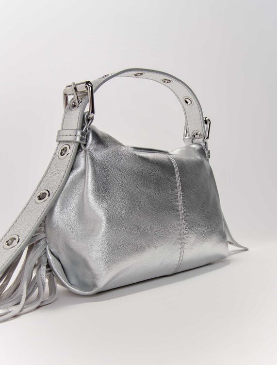 Metallic leather mini Miss M bag - Miss M Bags - MAJE