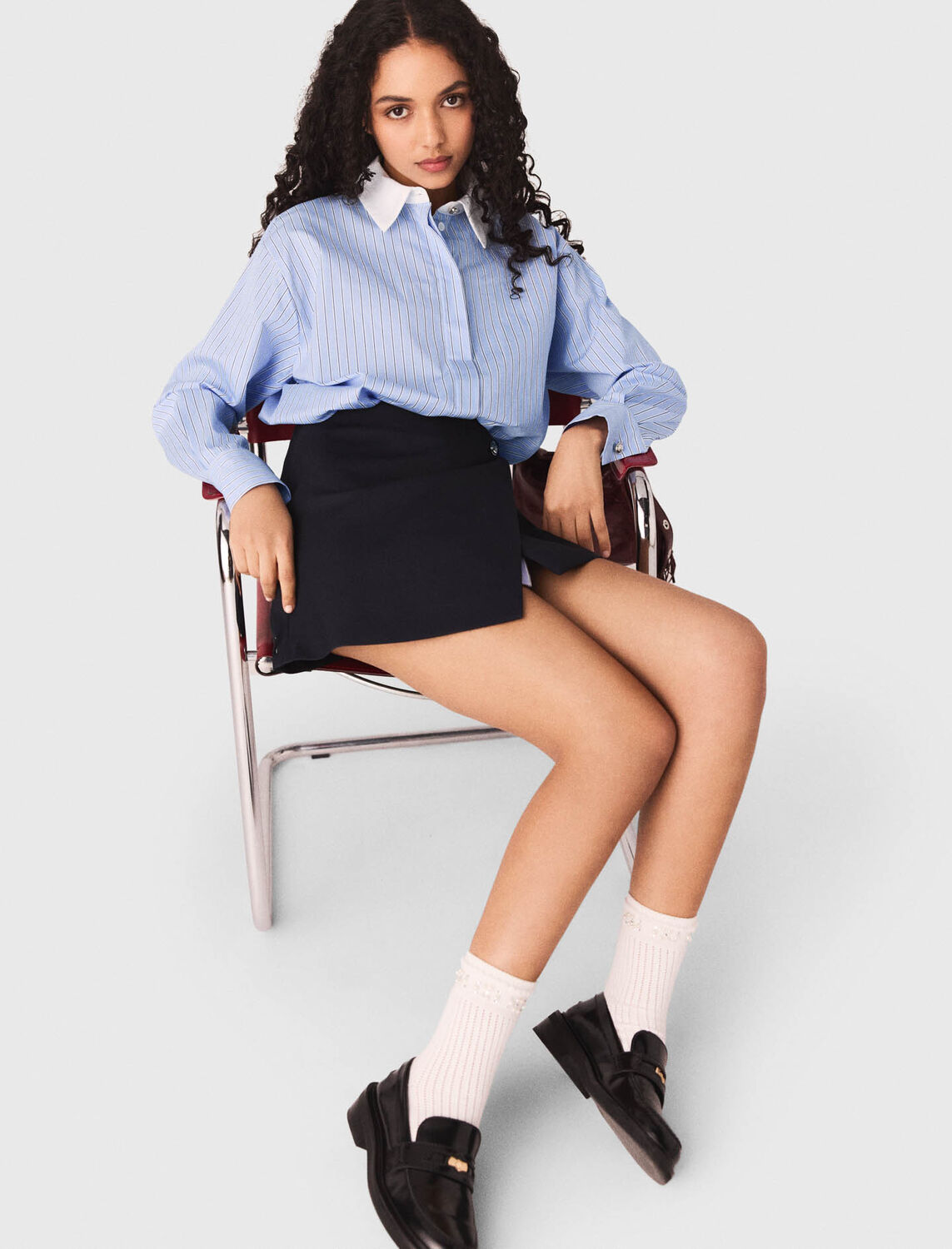 2-in-1 shirt dress - Dresses - MAJE