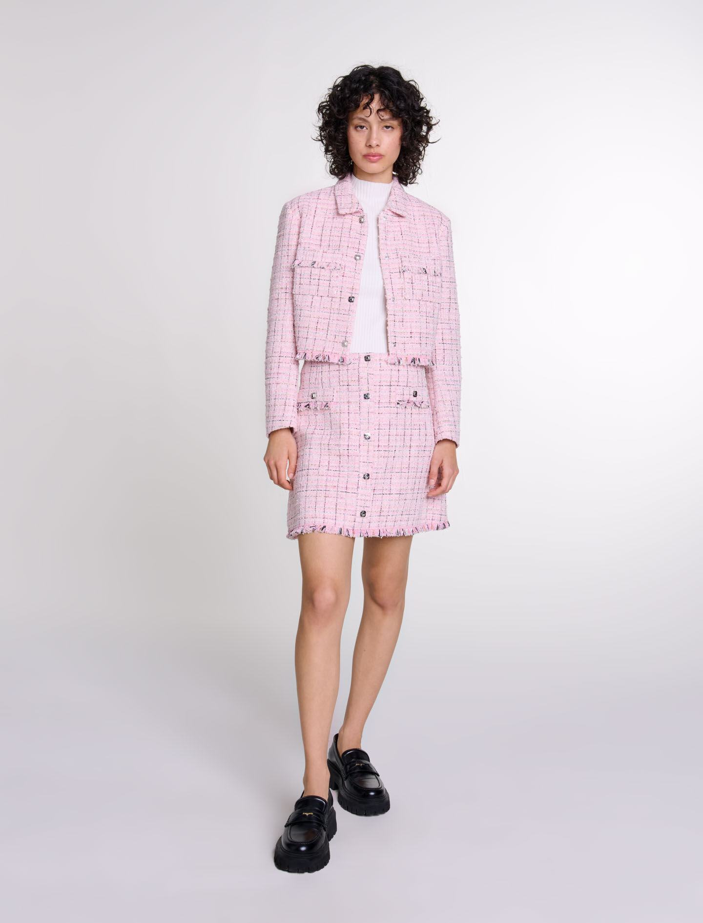 Maje pink coat store