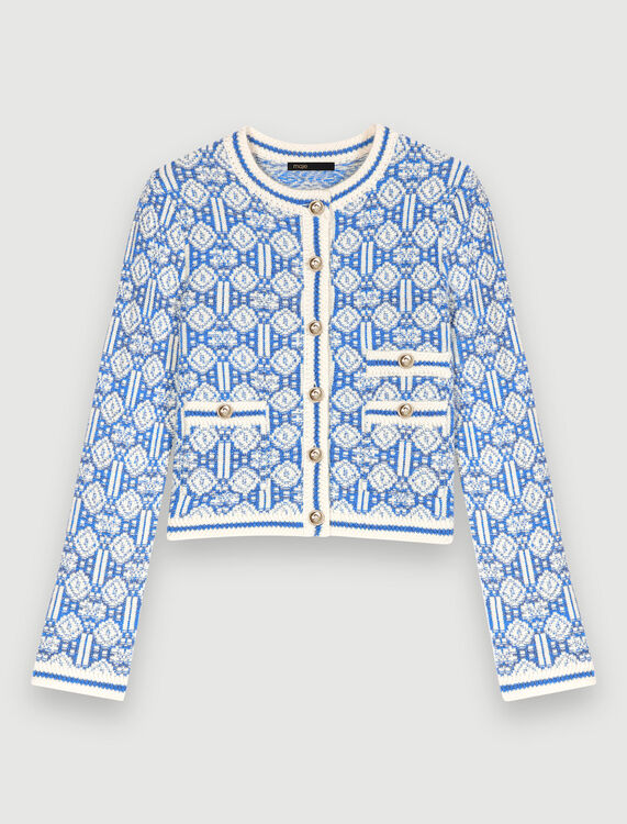 Jacquard cardigan - Sweaters & Cardigans - MAJE