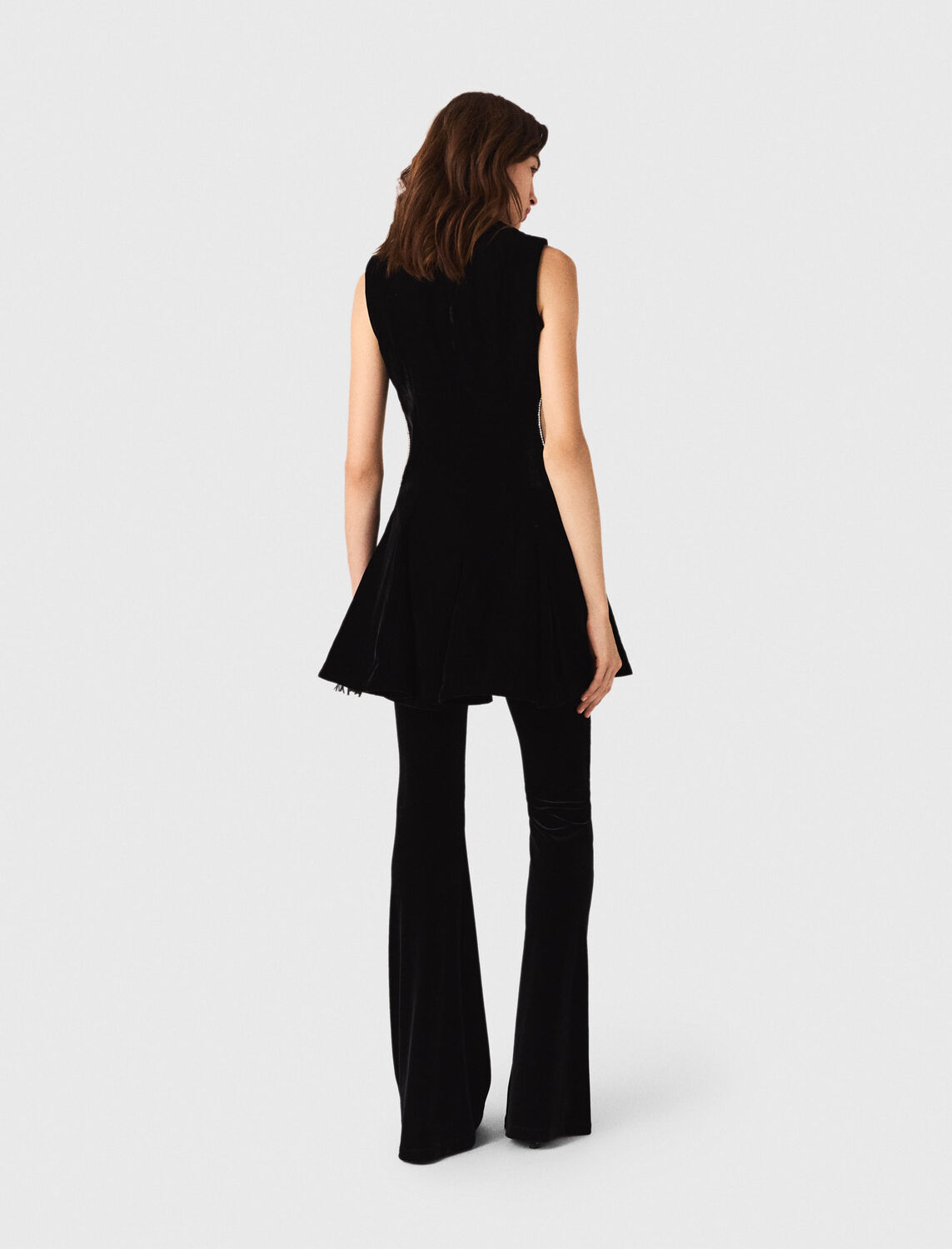 Short velvet dress - Dresses - MAJE