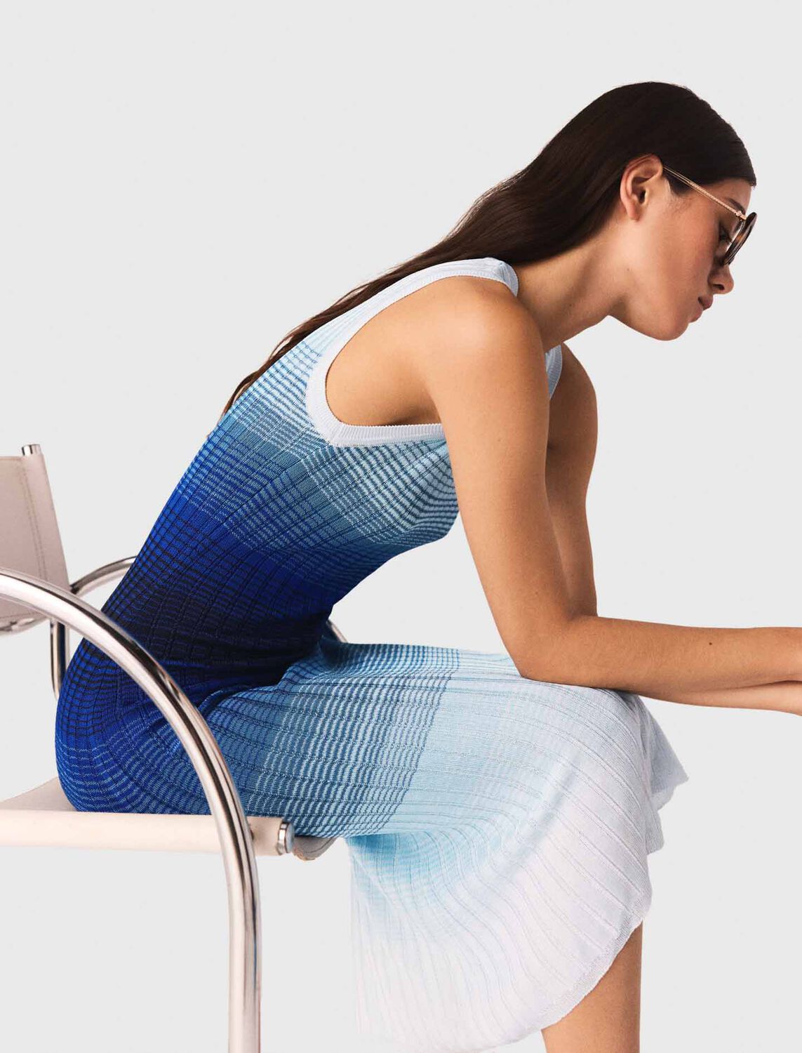 maje : Dresses 顏色 蓝色/BLUE