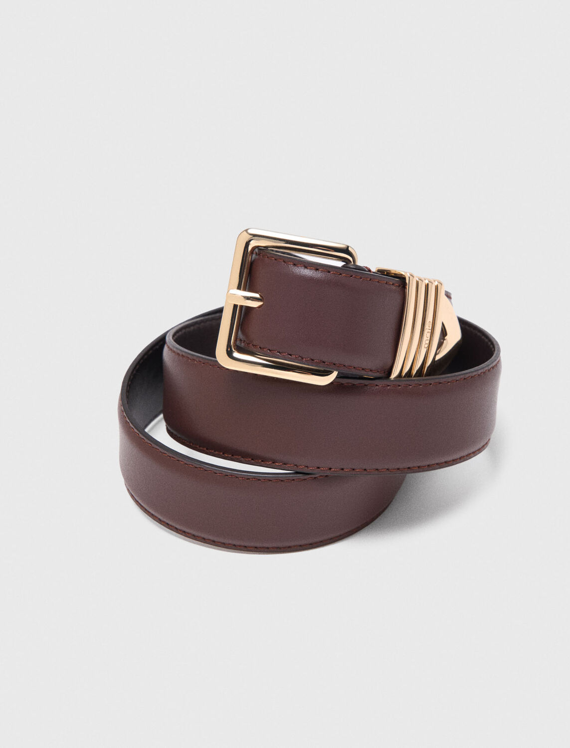 Smooth leather belt - Belts - MAJE
