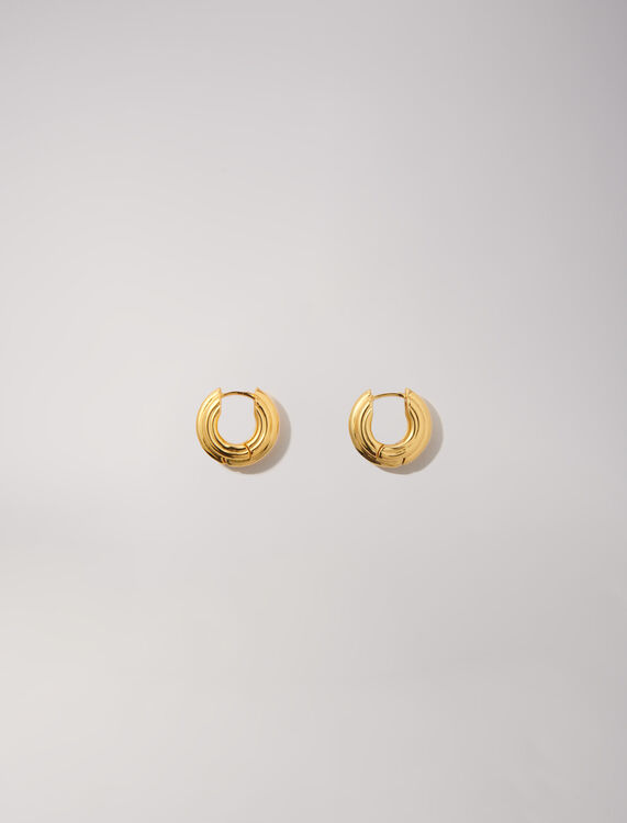 Creole mini earrings : Other accessories color Gold