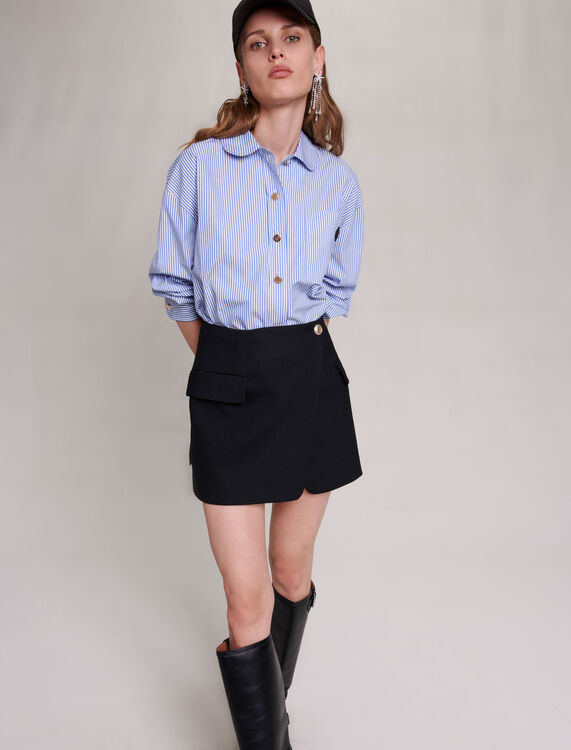 Asymmetric wrap skirt - View All - MAJE