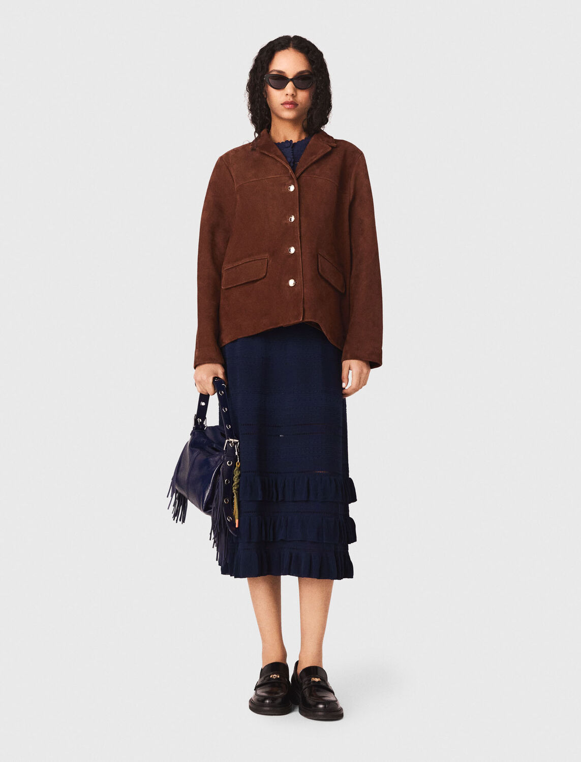 Suede jacket - Blazers & Jackets - MAJE