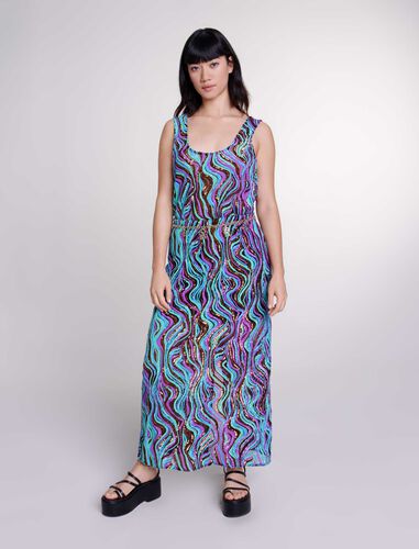 Sequin maxi skirt : View All color Multi-Coloured