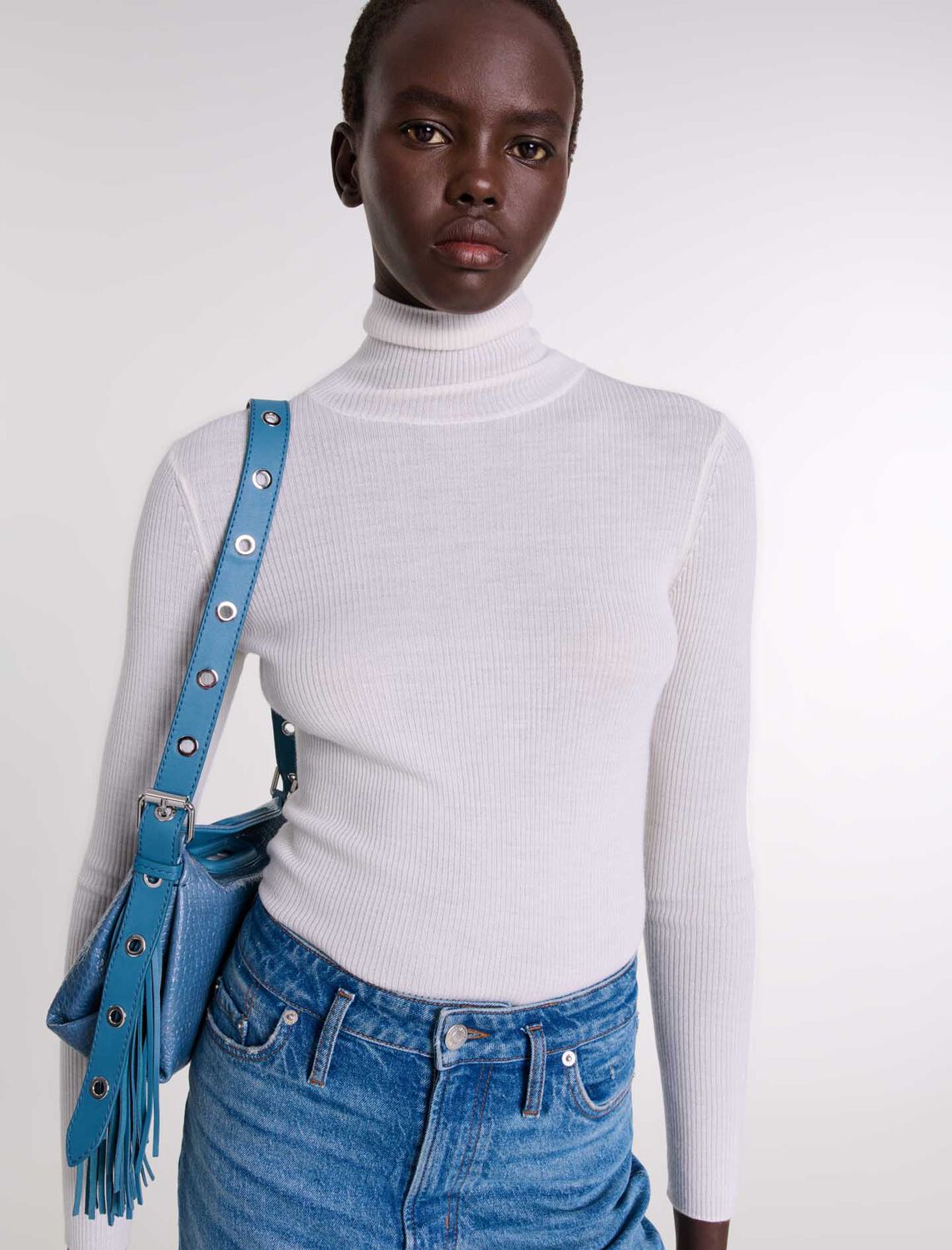 Wool and silk jumper : Sweaters & Cardigans color 