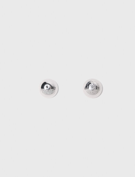 Rhinestone heart earrings -  - MAJE