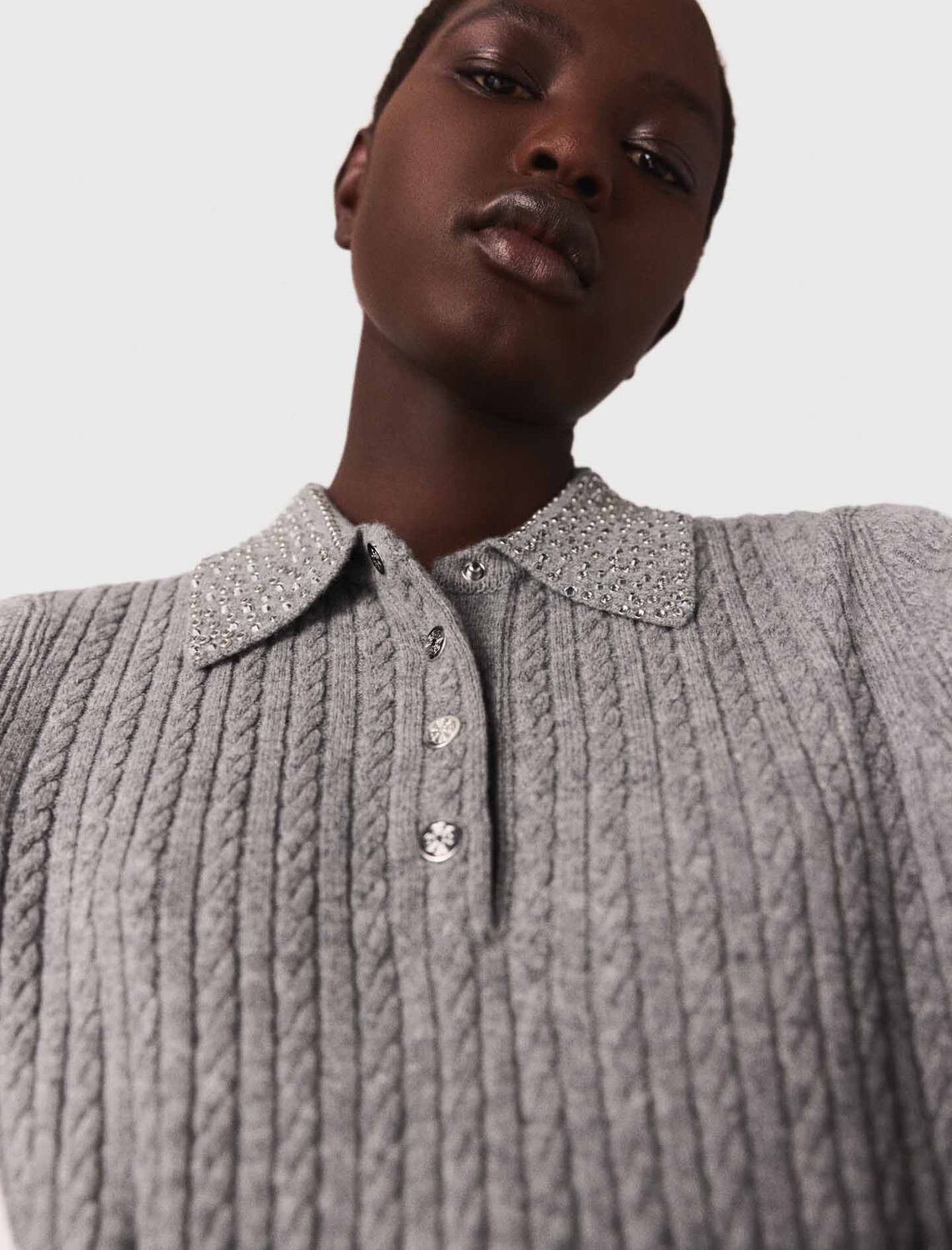 maje : Sweaters & Cardigans color Grey