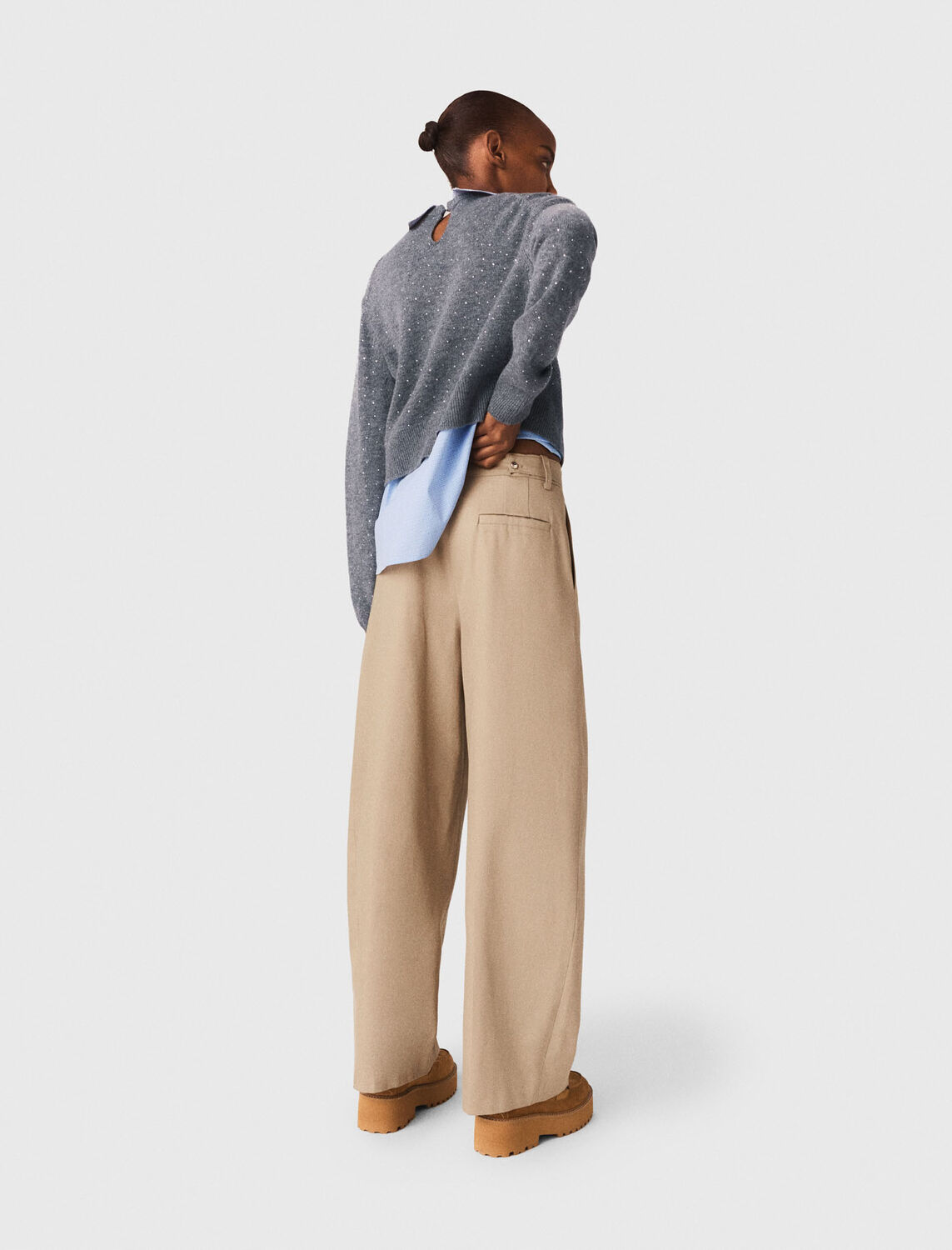 Cotton balloon trousers - Trousers & Jeans - MAJE