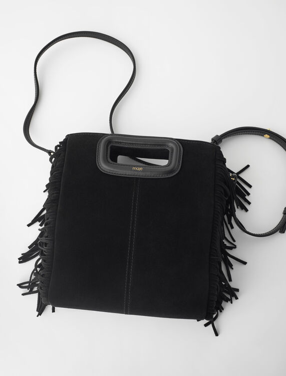 Suede leather M bag - Bags - MAJE