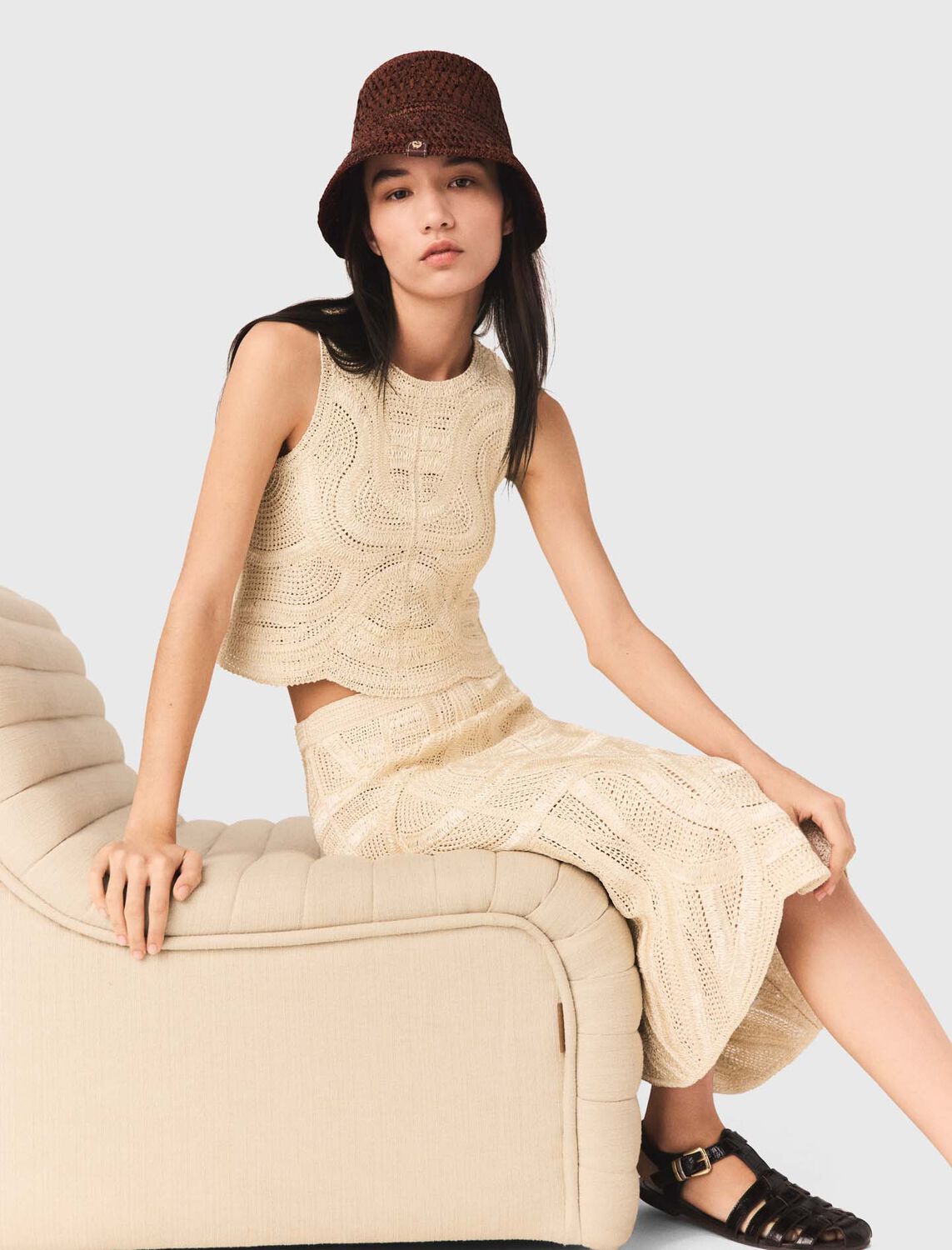 maje : Skirts & Shorts 顏色 米黄色/BEIGE