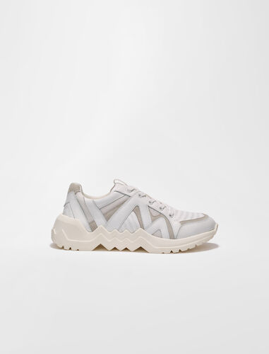 鞋底皮革运动鞋 : Sneakers 顏色 白色/WHITE